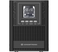Conceptronic ZEUS52ES1K charger UPS double conversion (online) 1 kVA 900 W 3 x gniazdo sieciowe