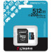 SD  Kingston Canvas Go! Plus (Gen4) MicroSDXC 512 GB Class 10 UHS-I/U3 A2 V30 (SDCG4/512GB)