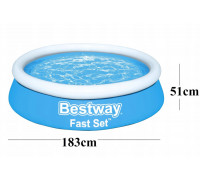 Swimming pool garden expansion 183 x 51 cm Bestway 57392