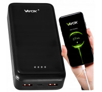 Power bank 20000 mAh wejście USB-C wyjście 2xUSB-A + USB-C 5V 3A black VA0341 Vayox