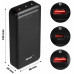 Power bank 20000 mAh wejście USB-C wyjście 2xUSB-A + USB-C 5V 3A black VA0341 Vayox