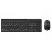 C-Tech C-TECH klawiatura z myszą WLKMC-05B Bezprzewodowy zestaw 2.4GHz CZ Black