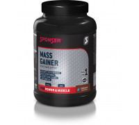 Masas pieauguma proteīns SPONSER MASS GAINER Šokolāde 1200g skārda (NEW 2025)