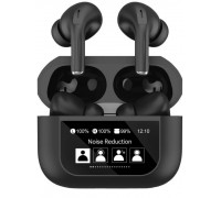 PLATINET TWS EAERPHONES TOUCH DISPLAY  BEZPRZEWODOWE DOUSZNE BLUETOOTH 5.4 300MAH ANC BLACK [46178]