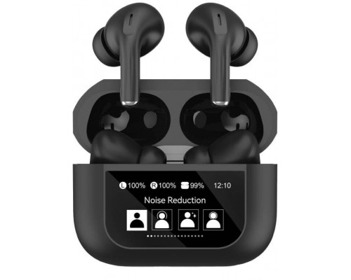 PLATINET TWS EAERPHONES TOUCH DISPLAY  BEZPRZEWODOWE DOUSZNE BLUETOOTH 5.4 300MAH ANC BLACK [46178]