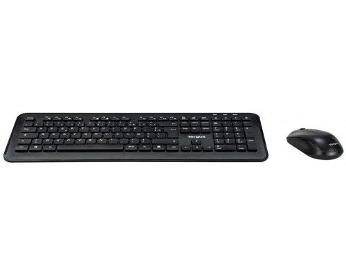HP Targus Zestaw klawiatury i myszy kombinacja full size bezprzewodowy 2.4 GHz AZERTY francuski czarny