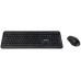 HP Targus Zestaw klawiatury i myszy kombinacja full size bezprzewodowy 2.4 GHz AZERTY francuski czarny