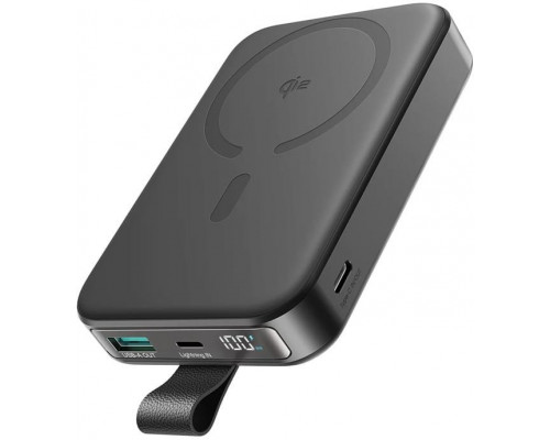 Magnetyczny bezprzewodowy power bank Joyroom JR-PBM11 22.5W z podstawką (black)
