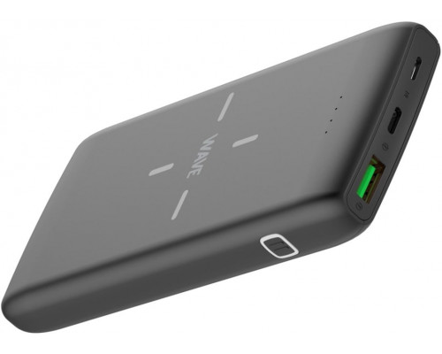 Wave QiPower power bank, 10,000 mAh, black