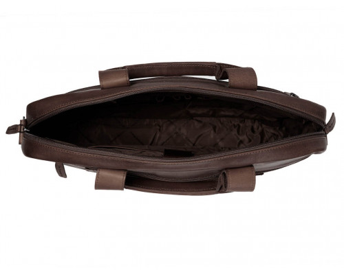 The Chesterfield Brand Calvi computer bag for 15.6" laptop, brown