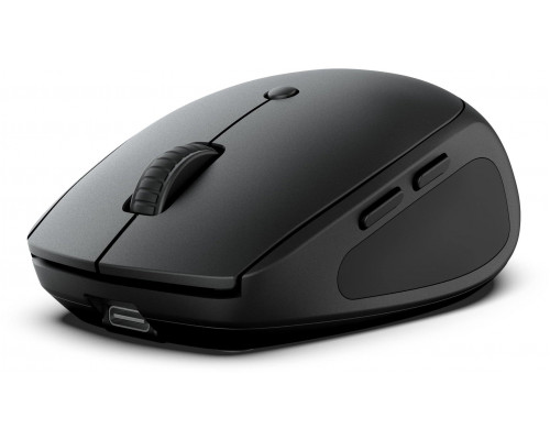 JLab Go Recharge, Ambidextrous, Bluetooth + USB Type-A, 1600 DPI, Black
