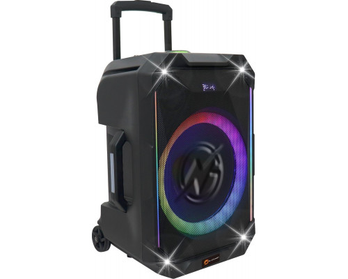 N-GEAR THE FLASH 1540 - Karaoke Speaker - 15" Woofer - Bluetooth - LED Lichtshow - Incl. Draadloze Microfoons