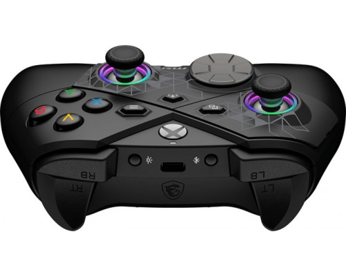 MSI FORCE PRO W CONTROLLER Black USB 2.0 Gamepad Analogowa/Cyfrowa Android, PC, Xbox One S, Xbox One X, Xbox Series S, Xbox Series X