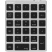 LogiLink Keypad, BT 5.0, 28 keys, aluminum, grey