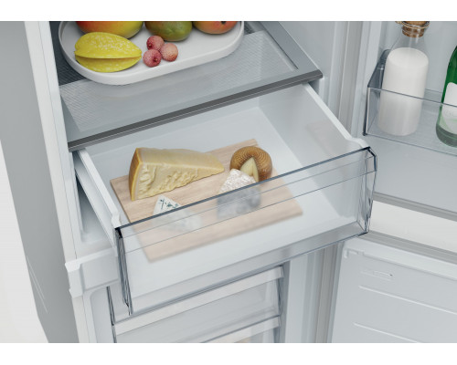 Candy ECNBQL3518EV Refrigerator, E, Built-in, Combi, Height 1.773m, Fridge net 194 L, Freezer net 74 L, White