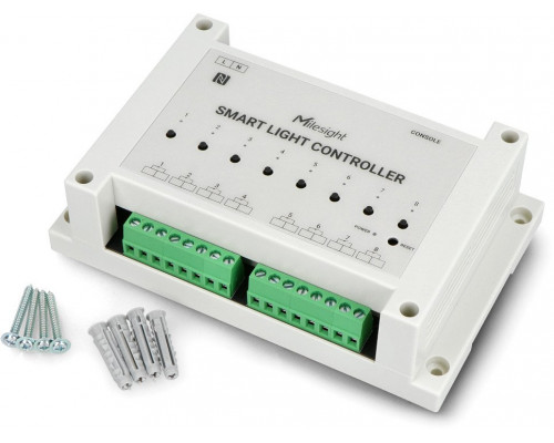 Milesight WS558 Switch Inteligentny kontroler światła  w technologii LoraWan   8x wyjście pasywne, maksymalne obciążenie łączne 40A Lub 10A  wyjście  Up to Smartcity i Smartbuilding
