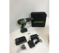 24V Cordless Drill GD24DD60K2 Greenworks zestaw ładowarka + aku 2Ah + futerał miękki