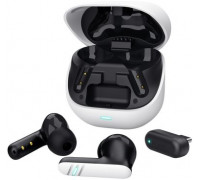 TRUST sluchátka GXT 409 Oxxie, špunty, Bluetooth, RF 2.4GHz, USB-C Přijímač, bílá
