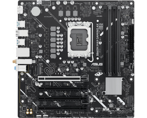 ASUS MB Sc LGA1851 B860M MAX GAMING AX, Intel B860, 4xDDR5, 1xDP, WiFi, mATX