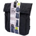 TROIKA Roll Top Rucksack TROIKA BLACK ROLL TOP