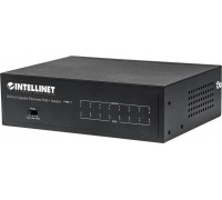 Switch Intellinet Network Solutions Gigabit 8x 1000Mbps RJ45 PoE/PoE+ 60W VLAN (561204)