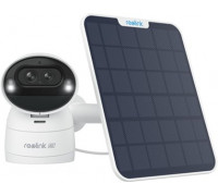 Wifi Reolink obrotowa śledzenie Argus Track 4K 8Mpx z panelem 6W | Detekcja i śledzenie osób, pojazdów i zwierząt | Akumulator | Bezprzewodowa