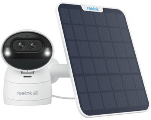 Wifi Reolink obrotowa śledzenie Argus Track 4K 8Mpx z panelem 6W | Detekcja i śledzenie osób, pojazdów i zwierząt | Akumulator | Bezprzewodowa