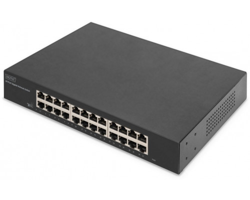 Digitus 24-port  gigabitowy, 19-calowy, niezarządzalny