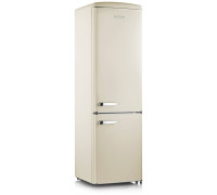 GRASS Severin Retro 244 L wysokość 181 cm besa - Lodówka