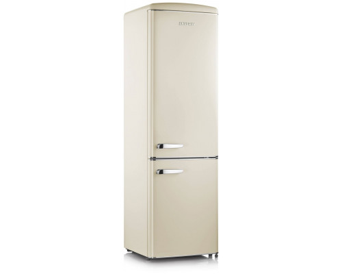 GRASS Severin Retro 244 L wysokość 181 cm besa - Lodówka