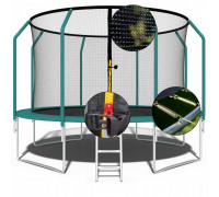 Garden trampoline dla dzieci 435cm with outer mesh i drabinką