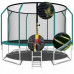 Garden trampoline dla dzieci 435cm with outer mesh i drabinką