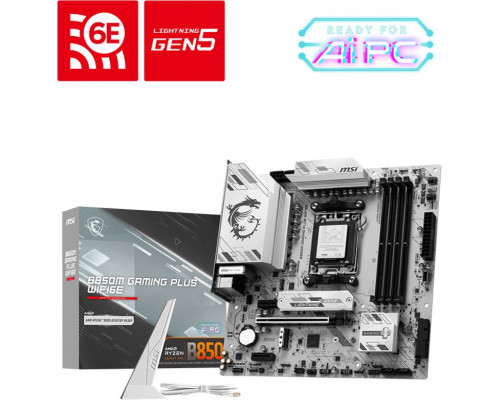 MSI B850M GAMING PLUS WIFI6E AMD B850 Socket AM5 micro ATX