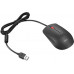 Lenovo - Maus - optisch - 3 Tasten - kabelgebunden - USB - Schwarz, Rot