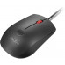 Lenovo - Maus - optisch - 3 Tasten - kabelgebunden - USB - Schwarz, Rot