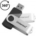 Intenso USB 256GB OFFICE LINE 3.2 Gen1 Silver-Black pamięć USB USB Typu-A 3.2 Gen 1 (3.1 Gen 1) Black, Silver