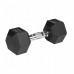 Dumbbells cast iron gumowane HEX 2x7.5 kg REBEL ACTIVE