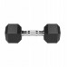Dumbbells cast iron gumowane HEX 2x7.5 kg REBEL ACTIVE