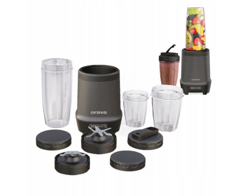 Orava smoothie mixér s 3 nádobami, 1000 W, 2 druhy nerezových nožů