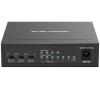 MERCUSYS switch MS106P (6x100Mb/s,4xPoE+,67W,fanless)
