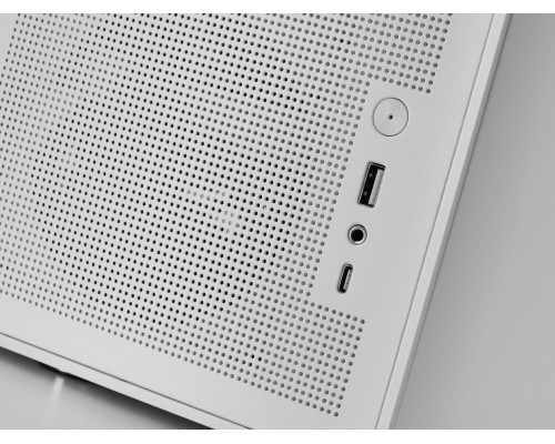 Mars Gaming MCXPSW mATX Ultra-Compact Gaming PC Case with MESH & Glass Panel