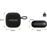 EVOLVEO TopSo, bezdrátový vodotěsný bluetooth reproduktor s rádiem, černý