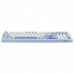 Mechanical keyboard Epomaker TH99 Creamy Jade Switch white-blue