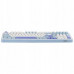 Mechanical keyboard Epomaker TH99 Creamy Jade Switch white-blue