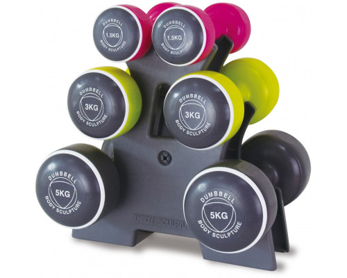 Body Sculpture dumbbells BW-108T vinyl 6 x 19 kg