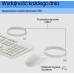 HP 225 - Tastatur-und-Maus-Set - 100% - full size - USB - QWERTZ - Deutsch - Cashmere White