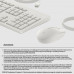 HP 225 - Tastatur-und-Maus-Set - 100% - full size - USB - QWERTZ - Deutsch - Cashmere White