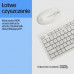 HP 225 - Tastatur-und-Maus-Set - 100% - full size - USB - QWERTZ - Deutsch - Cashmere White