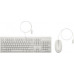 HP 225 - Tastatur-und-Maus-Set - 100% - full size - USB - QWERTZ - Deutsch - Cashmere White