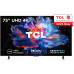 TCL V6C 75V6C 190,5 cm (75") 4K Ultra HD Smart TV Wi-Fi Metaliczny 330 cd/m